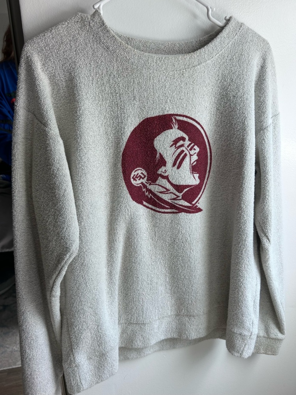 J. America Gray Crewneck Sweater FSU Florida State University